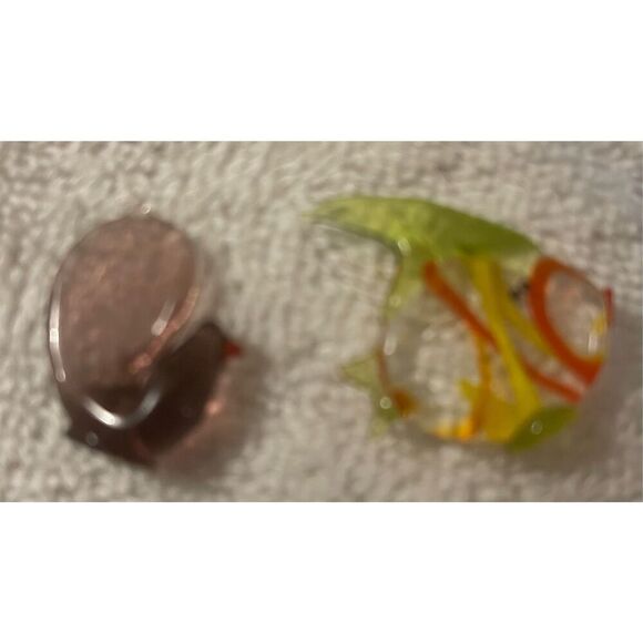 Vintage miniature blown glass fish and bird  art glass figurines - Picture 9 of 9